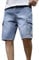 Richymfa Pantaloncini Cargo Corti da Lavoro Jeans Uomo Elasticizzati Pantaloncino Denim Estivi Baggy Jeans Corti con Tasconi Laterali Bermuda Shorts Casual Pantaloni da Danza Hip Hop Skateboard