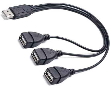 Limtula USB Splitter Cable Male To Triple Female For Expanding Connectivity In Car Offices And Home Setups PC USB Splitter