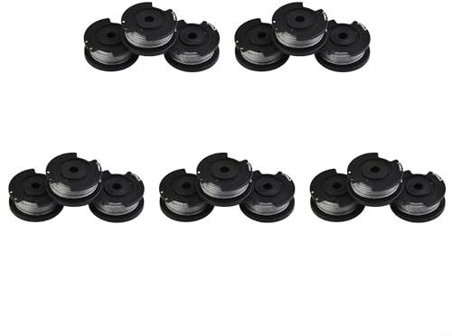 Bobina di filo per decespugliatore, diametro 6 mm, lunghezza 4 m, per EasyGrassCut 18 23 26, linea di taglio di ricambio per tagliabordi elettrici per decespugliatori, bobina in nylon (15 pezzi)