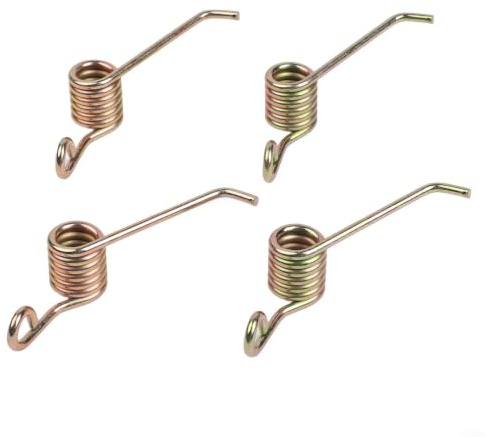 Set mit 4 Stück 330105 Stahlfedern für 40,6 cm Rasenmäher Power Rechen Aufsatz Kompatible Ersatzteile Heavy Duty Spannspulen für Garten Stroh Entfernung Ausrüstung Lange Lebensdauer Einfache Montage