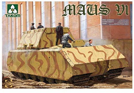 Takom TAK-2049 Modellbausatz WWII German Super Heavy Tank Maus V1, Spiel