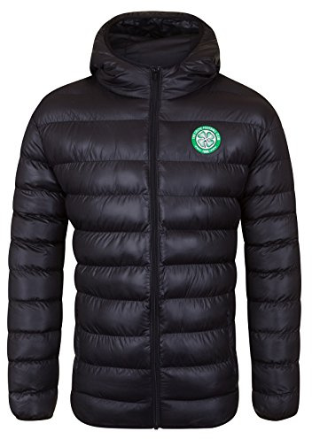 Celtic FC Mens Jacket Hooded Winter Quilted OFFICIAL Football Gift