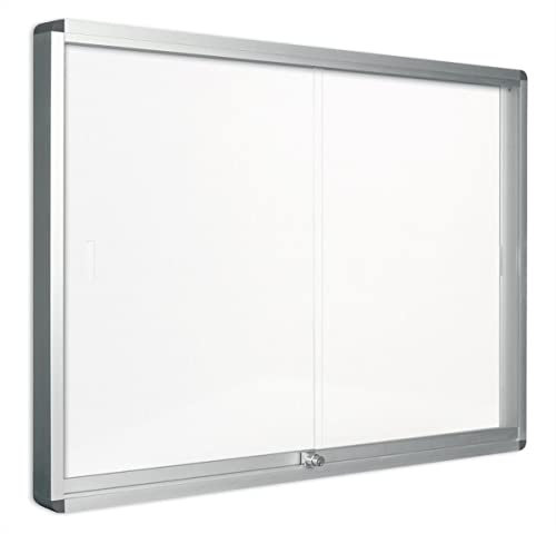 pergamy 900718 de portes coulissantes Vitrine d'intérieur B120 x h98,1 x t7,5 cm