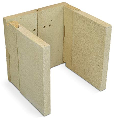 Feuerraumauskleidung A für Wamsler Zürich Kaminöfen - Schamotte - 6-teilig