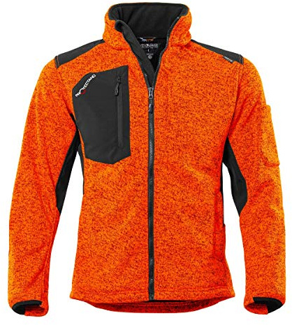 Qualitex Strick-Fleecejacke Unisex; gefütterte, wärmende Workwear Winterjacke für Herren und Damen; warme Arbeitsjacke