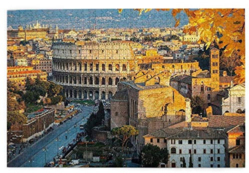 AMIGGOO Jigsaw Puzzles 1000 Pieces,Ancient Historic Architecture Of The Rome Colosseum In Italy Design,Family Large Puzzle Game Artwork and Great Gifts for Adults Teens Kids