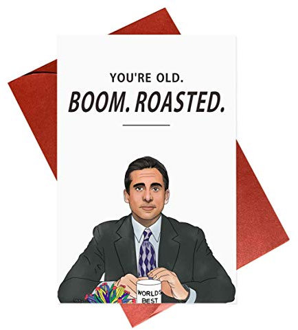 Gonzey The Office Michael Scott Boom geröstete Geburtstagskarten