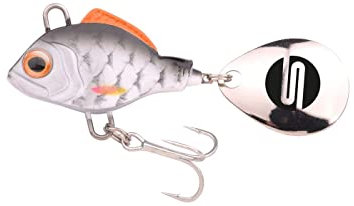 SPRO ASP Spinner UV– Searchbait mit original Gamakatsu Haken zum Angeln auf Raubfisch, Spinnangeln, Gewicht:5g, Farbe:Roach UV