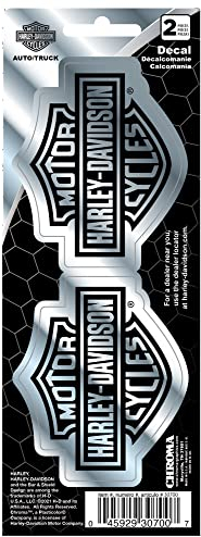 HARLEY-DAVIDSON Motorrad Sticker Bar&Shield Logo Abziehbild Aufkleber 2-teilige Set für Motorrad-Helm, Auto, PKW, Laptop