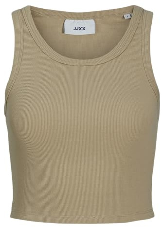 JACK & JONES Damen JXFALLON STR SL Rib TOP JRS NOOS Tanktop, Incense, S