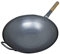 AuraHome VG Commercial Grade Authentic Carbon Steel Wok Heavy Duty Traditional Hand Crafted Strong Wooden Handle & Helper Round or Flat Bottomed Optional Ring (14 Inch (36cm) Base)