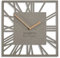 FLEXISTYLE Wanduhr ohne tickgeräusche modern LOFT Piccolo Square 30cm Wohnzimmer Badezimmer (Grau), z219n