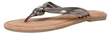 Tamaris Damen Slipper, Frauen Slip On,TOUCHit-Fußbett,Slipper,Mokassins,Halbschuhe,Slip-ons,Slides,Schlupfschuhe,schluepfschuhe,Pewter,37 EU