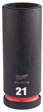 Milwaukee 21 mm 1/2 Impact Socket deep - 4932480339
