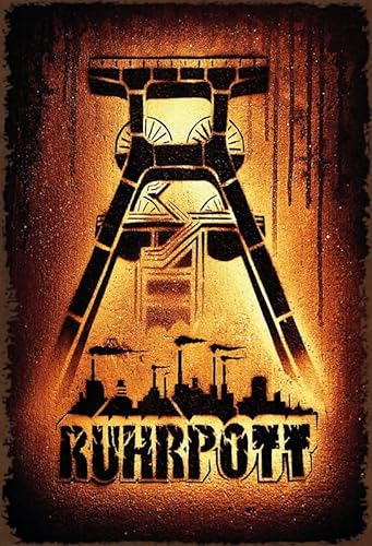 mrdeco Metall Schild 20x30cm gewölbt Ruhrpott Ruhrgebiet Deko Blechschild Tin Sign