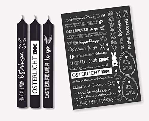 Weiße Kerzen Sprüche - Kerzensticker LIEBLINGSPLATZ Sprüche