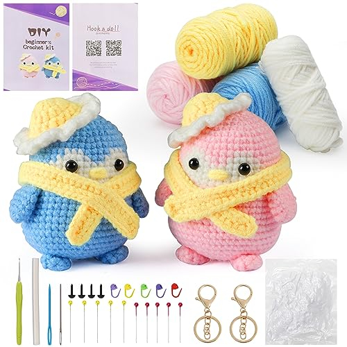 Coikes Häkelset für Anfänger, Häkel Starter Set, Strickset mit Häkelnadeln, Komplettes Häkelset, DIY Häkel Set mit Häkeltasche und Anleitung, Häkeln für Anfänger mit Anleitung und Video