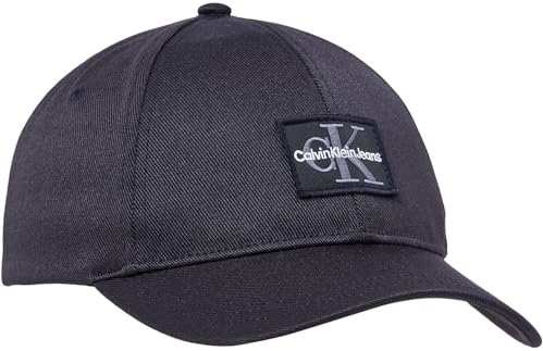 Calvin Klein Jeans Uomo Cappellino Mono Logo Cappellino da Baseball, Nero (Black), Taglia Unica