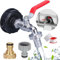 IBC Tank Zubehör Brass, IBC Auslaufhahn 1/2 zoll, IBC 1000l Wassertank Zubehör Messing,S60x6 IBC Container Zubehör Adapter, Auslaufhahn Regentonne auf 1/2 zoll