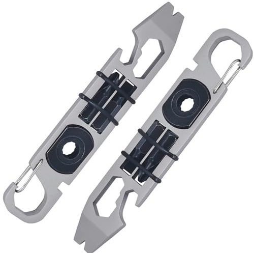 9 In 1 Multitool Werkzeug Aus Rostfreiem Stahl, Eiflayn Multitool Karte Mit 2 Schraubendrehern Bits, Multifunktionswerkzeug, Multitool Fahrrad, SchlüSselbund Werkzeug Karte Im Freien, Daily Tools