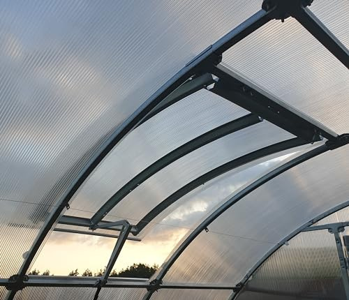 Zusätzliche Luke für Gewächshaus Klasika Tube / Easy, 100x60cm, mit Beschichtung und automatischem Öffner Thermovent