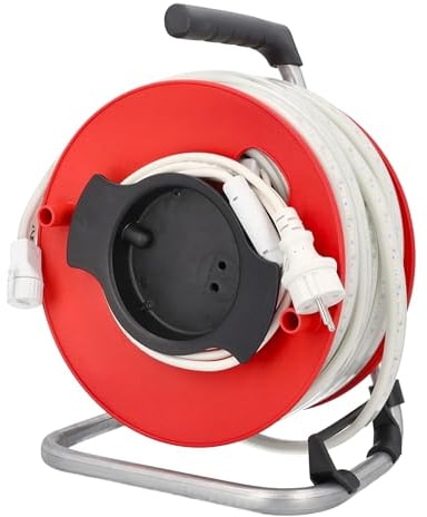 as – Schwabe LED Lichtband 25 m - Streifen Baustrahler 300W, 37.500 Lumen - langlebige LEDs - 120° Abstrahlwinkel - 10 Min Nachleuchtzeit - Lichtbandtrommel mit Befestigungsmaterial - IP65, 46714