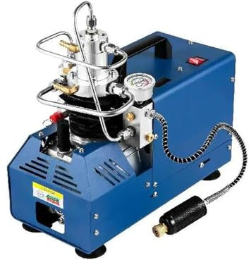 Langjiee 1800W High Pressure Air Compressor Pump 4500PSI/30MPA/300BAR Manual Stop For Paintball Air Rifle Diving Bottle