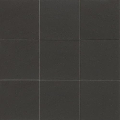 Victorian Black 20x20cm Indoor/Outdoor Path Porcelain Wall and Floor Tiles (Box of 25 Tiles)