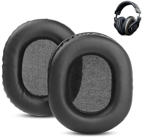 ACCOUTA Ohrpolsterkissen kompatibel mit Teufel Massive/Teufel Aureol Massive Kopfhörern Teufel Cage Headsets Ohrpolsterersatz mit weicherem Proteinleder und Memory-Schaum.