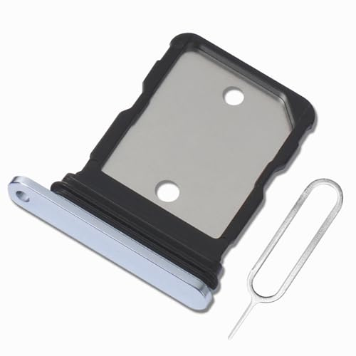 Eonpam Dual SIM Karte Rahmen für Google Pixel 8 Pro Card Tray SIM Kartenhalter Slot Schlitten Halter + SIM Pin(Blau)