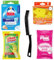 Duck Fresh Toilet Cleaning Discs Bundled With Alimos Crevice Brush,Pink Stuff Miracle Foaming Toilet Cleaner, Non-Scratch Sponge Scourer and Extra Strong Rubber Gloves
