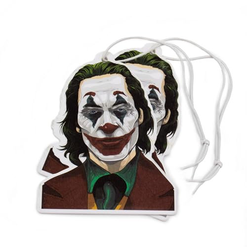 VmG-Store 2er Set Lufterfrischer Duftbaum Tuning fürs Auto Duftspender Air Freshener Duft lustiger Anhänger Design (108 Joker)