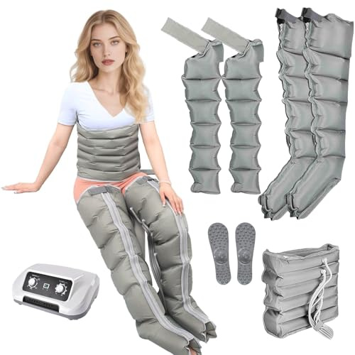 LESBJFDM Bein Massagegerät, Beinmassagegerät Für Die Lymphdrainage, Lymphdrainage Gerät Massagegerät Beine Recovery Boots, Taille, Arme, Beinabdeckungen, Knöchel Und Kalb