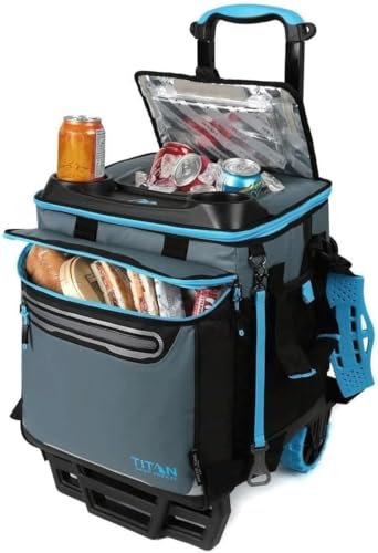 Nevera portátil con Ruedas Titan de 22,5 litros y 60 latas