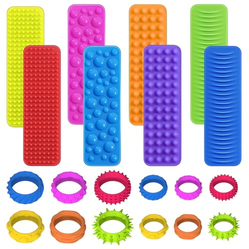 Fidget Toys Anti Stress Spielzeug 20 Stück Set für Erwachsene | 20 Stück, Adhs Spielzeug, Sensory Toys, Ringe, Anti Stress, für Erwachsene, Mitgebsel, Geschenk