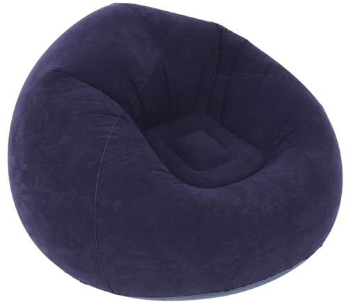Naroote Aufblasbares Sofa, Couch in die Luft, Ströme Oberflächenluftsofa Aufblasbare Couch, für Wohnzimmer Im Wohnungszimmer Schlafzimmer Leszimmer Büro Balkon, Reisen Camping, Dunkelblau
