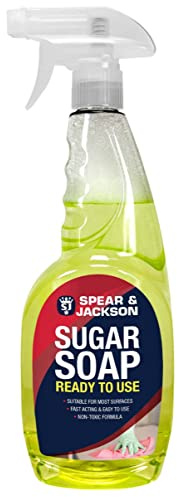 Spear & Jackson Sugar Soap 1 x 750ml, Ready to Use Spray - Cleaning Walls, Grease, Grime, Dirt and Stain Remover