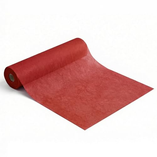 Artoid Mode Tischband Rolle Rot Weihnachten Vlies Tischläufer 30 cm x 25 m, Wohnzimmer Tischdeko Tisch Dekoration Geburtstage Hochzeit Party Dekor