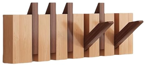 Garderobe für Klavierschlüssel, Wandhaken aus Holz für Klavier, dekorative Garderobe zur Wandmontage, Organizer mit Haken für Kleidung, Taschen, Hüte, Regenschirme, Musikdekoration Cre