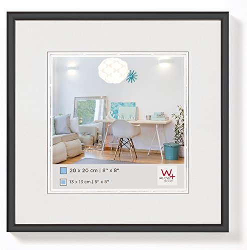 walther design Cadre Photo Noir 20 x 20 cm Nouveau Cadre en Plastique Lifestyle KV220B