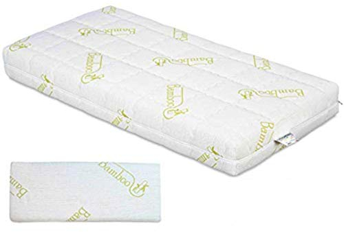 EVERGREENWEB ✅ Matratze für Kinder 70x140 cm, 100% LATEX, 12 cm hoch + KOSTENLOSES Kissen Anti-Ersticken mit natürlichem Baumwoll, herausnehmbarem Kissenbezug. Allergiegetestet, auswaschbar. OLAF