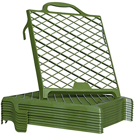 Colorus 10 x Abstreifgitter Farbgitter Kunststoffgitter Malergitter Abtropfgitter 22 x 25cm