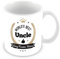 World's Best Uncle Personalised Mug Gift - Customise Cup with Name - Gold