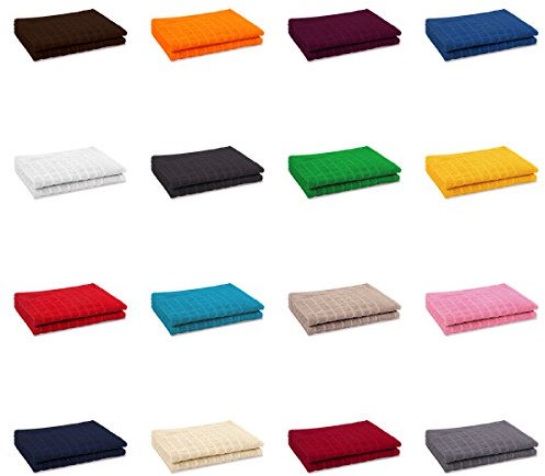 EllaTex Handtuch-Set aus Serie Paris 0040036 100% Baumwolle 500 Gramm/m², Farbe:Schwarz, Größe:2er Packung 50 x 70cm - Duschvorleger