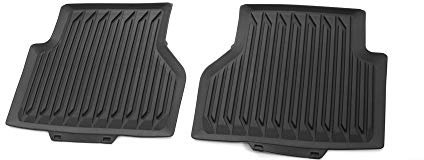 Audi 4K0061511A041 Gummi Fußmatten 2X Gummimatten hinten Allwettermatten, ohne Befestigungspunkte, Schwarz