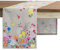 Maison d'Hermine Tischläufer, 100% Baumwolle, 50cm x 150cm dekorativer, waschbarer Tischläufer, Oster-Tischläufer für Essen, Buffetpartys und Hochzeiten, Jardin D'Ete - Fog – Frühling/Sommer