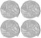 Couvre-pneus,4pcs Manchon de Pneu Roue imperméable Film en Aluminium PEVA Anti-UV Protection Solaire Couverture de Protecteur de Rechange Voiture Camion SUV Camping-Car remorque(23-25 ​​Pouces)