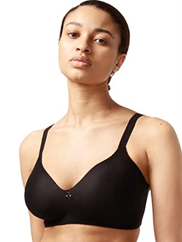 Chantelle Women's, C COMFORT, Wirefree Support Bra, Women's invisible lingerie, Black, 32E