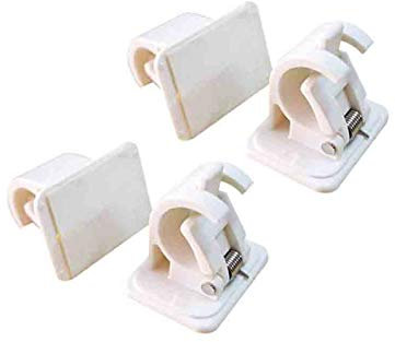 SkadMan Colla Gancio Tenda Articoli Risolti Gancio Fisso Bracket Autoadesivo Decorazione Tenda Agoadesiva 4pcs