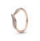 PANDORA ROSÉ Ring funkelnde Blätter rosévergoldet, Zirkonia 189533C01 54